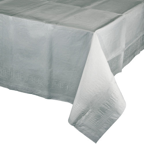 Paper Table Cover - Shimmering Silver