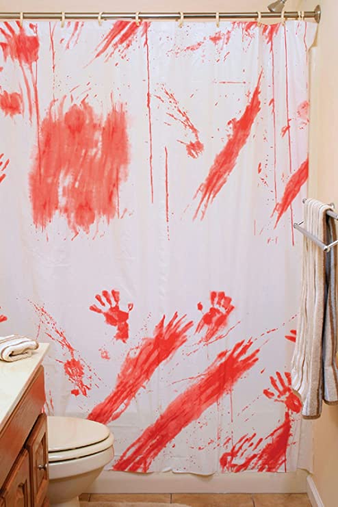 Bloody Shower Curtain