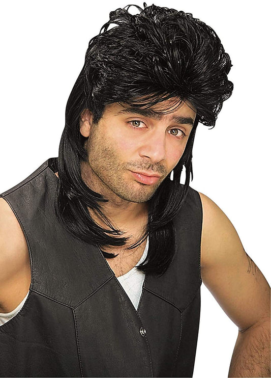 Mullet Wig - Black