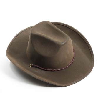 Brown Suede Cowboy Hat