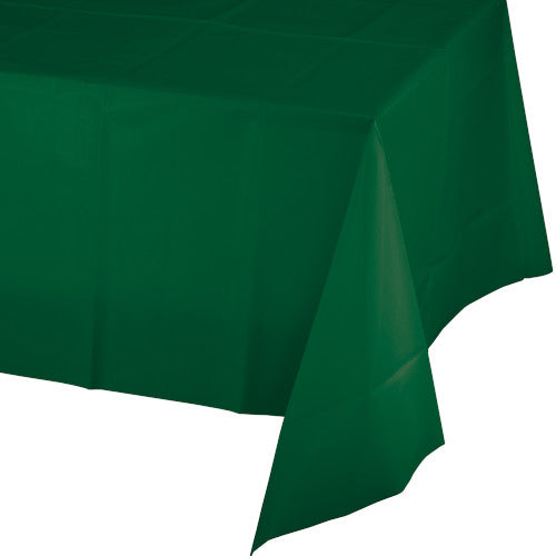 Plastic Table Cover - Hunter Green