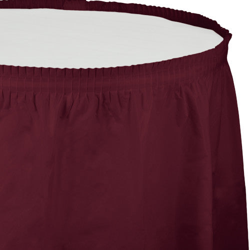 Table Skirt - Burgundy