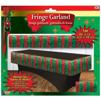 Red And Green Fringe Garland