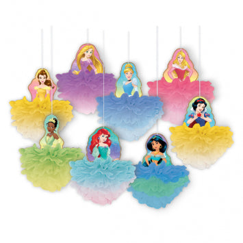 Deluxe Fluffy Decorations - Disney Princess 8ct