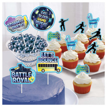 Cupcake Topper Kit - Battle Royal 16ct