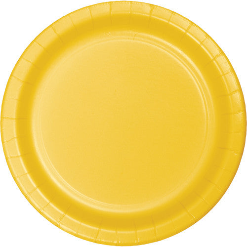 Dessert Plates - School Bus Yellow 24ct