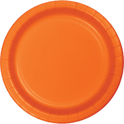Dessert Plates - Sun Kissed Orange 24ct