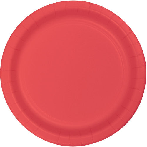 Dessert Plates - Coral 24ct