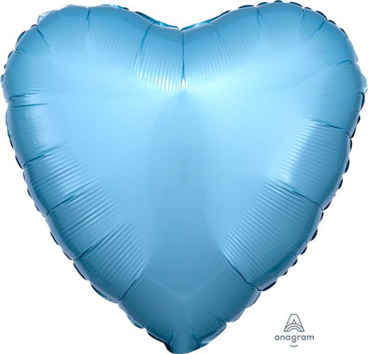 Heart: Pearl Pastel Blue- 18"