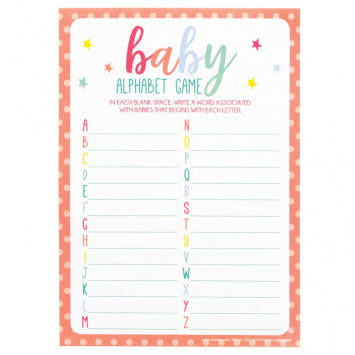 Baby Shower ABC Game
