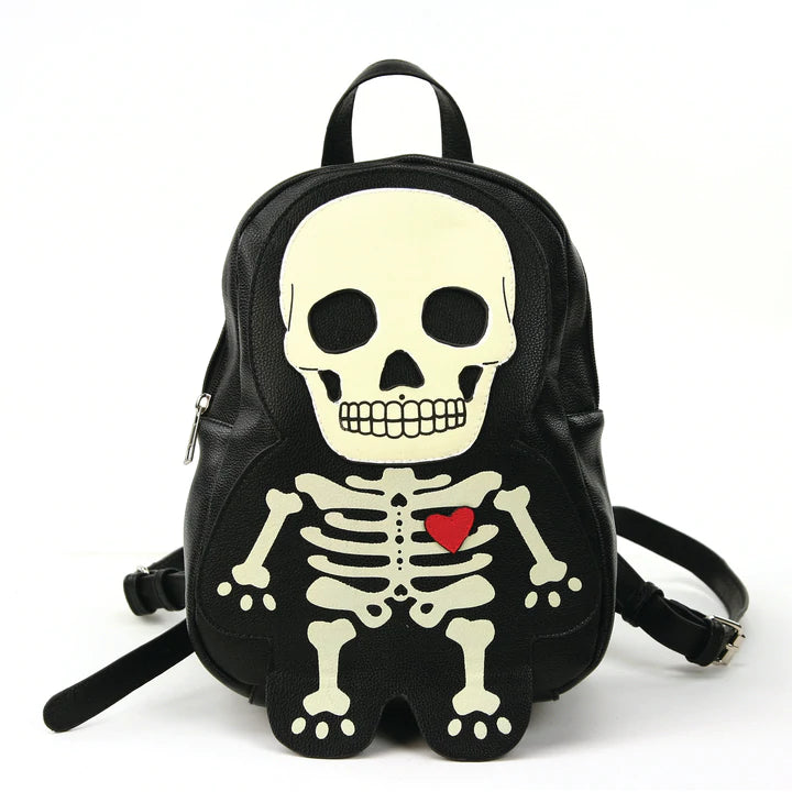 Mini Backpack - Glow In The Dark Skeleton