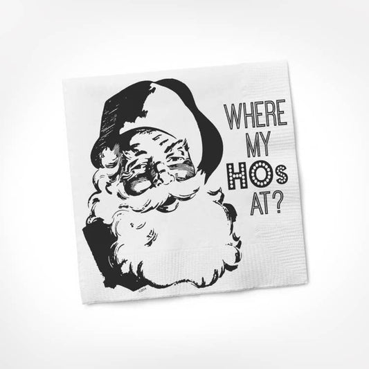 Beverage Napkins - Santa 20ct