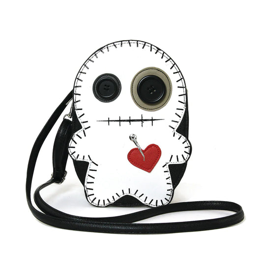 Crossbody Bag - Stitched Voodoo Doll White