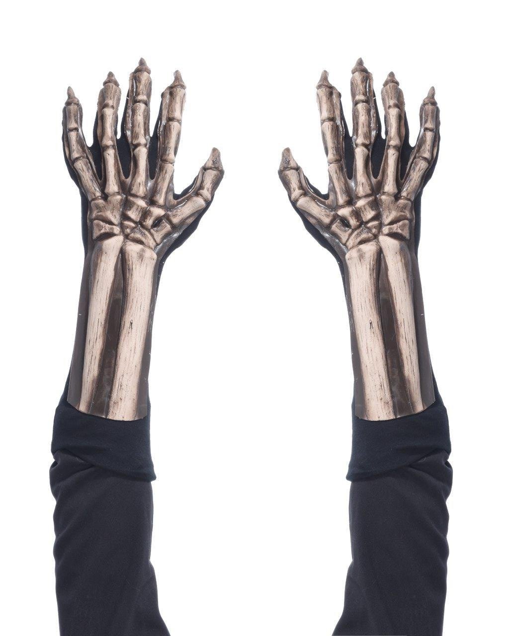 Skeleton Skull Bone Costume Latex Hands