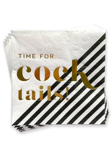 Beverage Napkins - Time for Cocktails 20ct