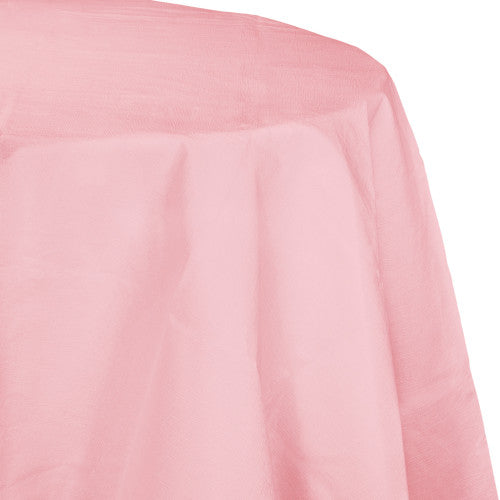 Round Paper Table Cover - Classic Pink
