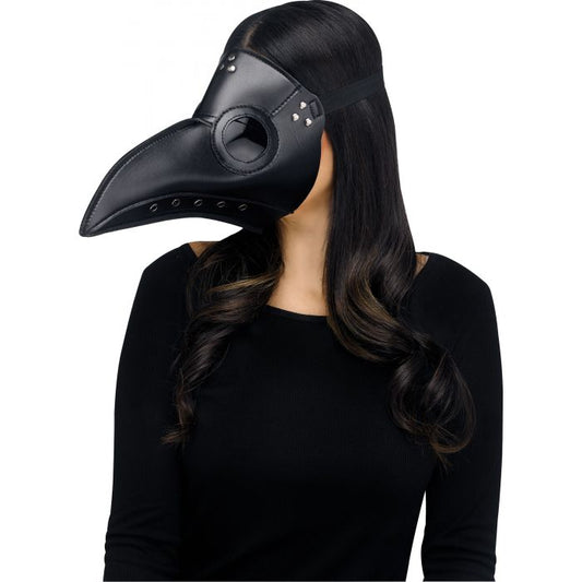 Faux Leather Plague Doctor Mask