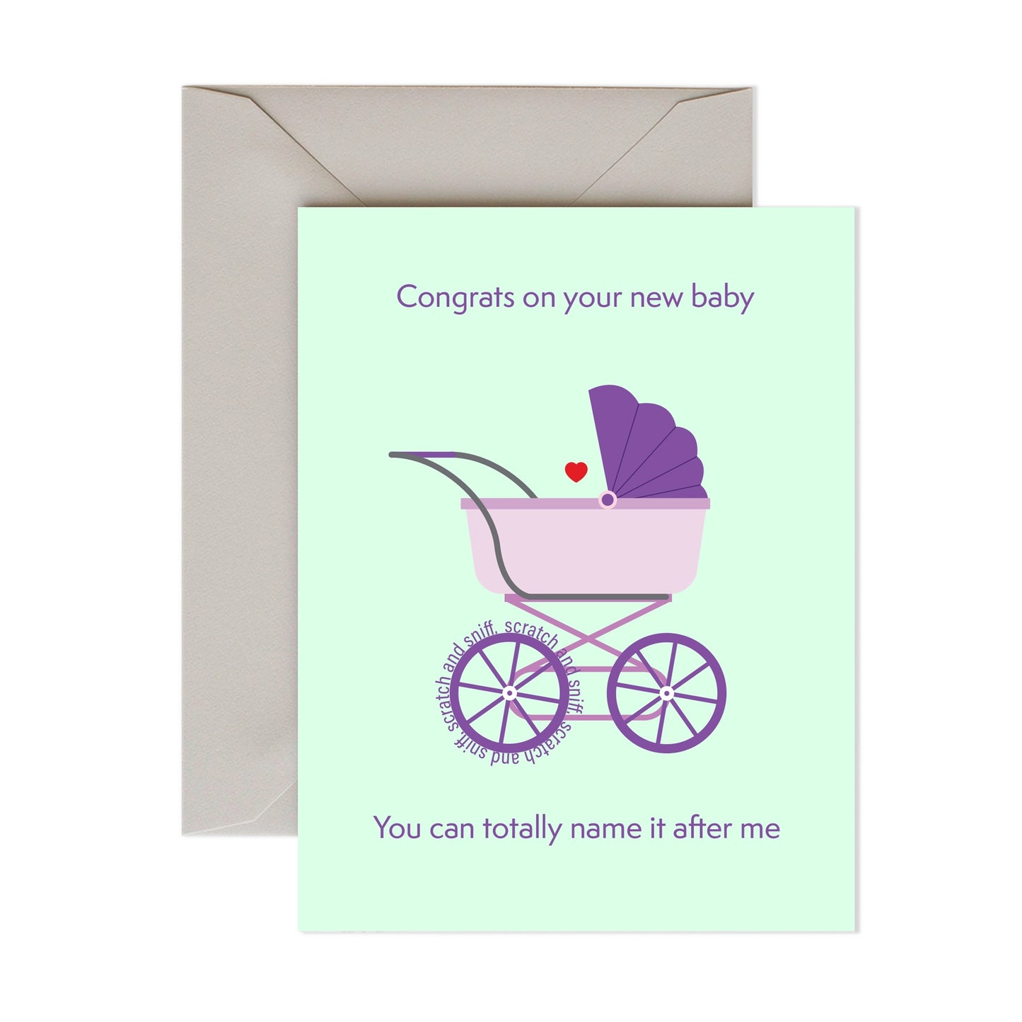 Greeting Card - Scratch & Sniff | Baby Name