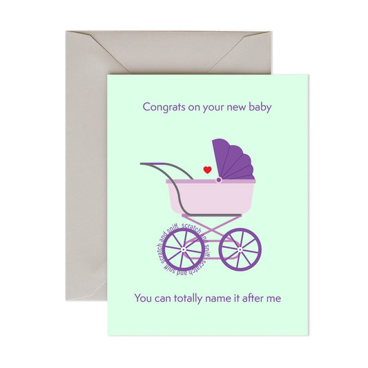 Greeting Card - Scratch & Sniff | Baby Name