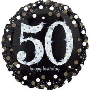 Birthday: #50 Holographic - 18"