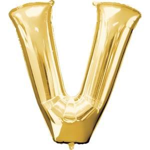 Letter "V" - Gold