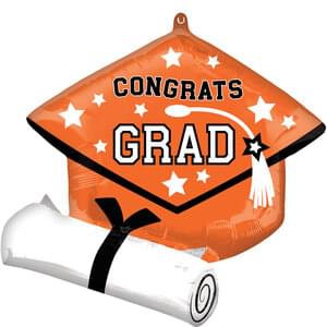 Graduation: Orange School Colors - 25"