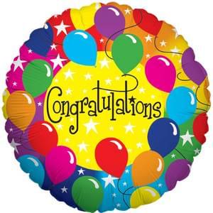 Congratulations: Rainbow - 18"