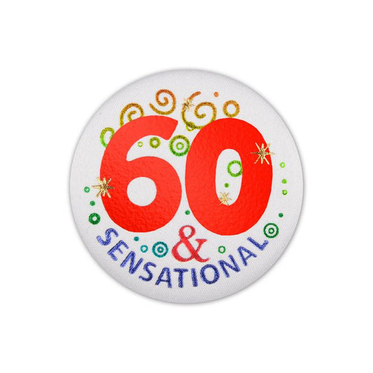 Satin Button - 60 & Sensational