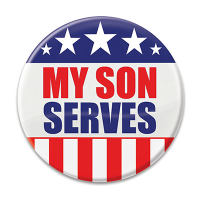 Button - My Son Serves