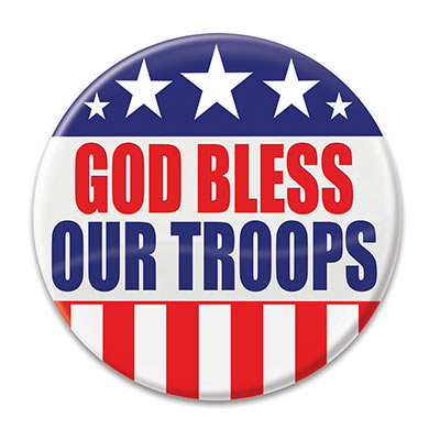 Button - God Bless Our Troops