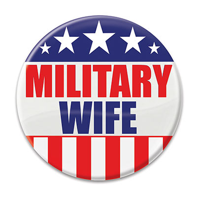 Button - Military Wife