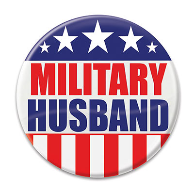 Button - Military Husband