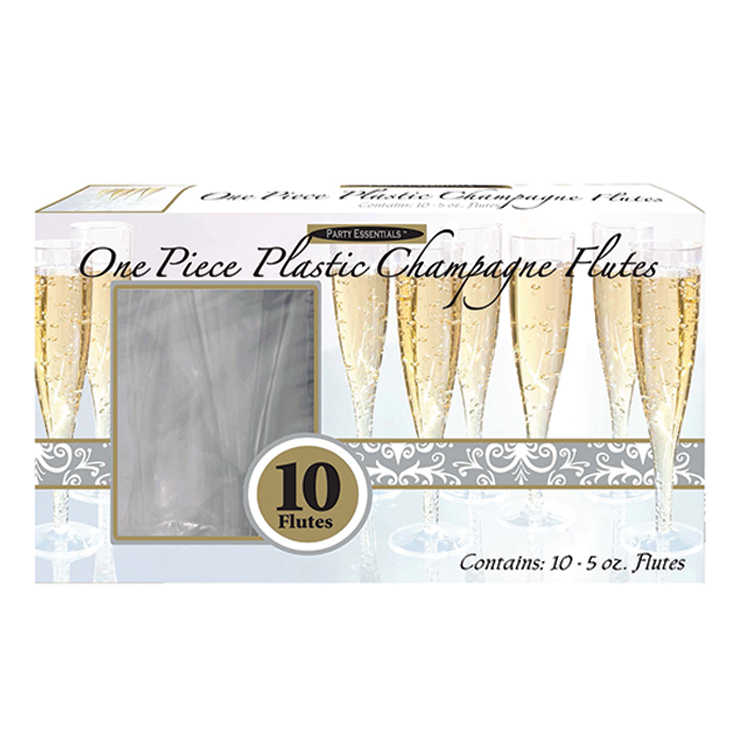 1 Piece Champagne Flutes 10ct