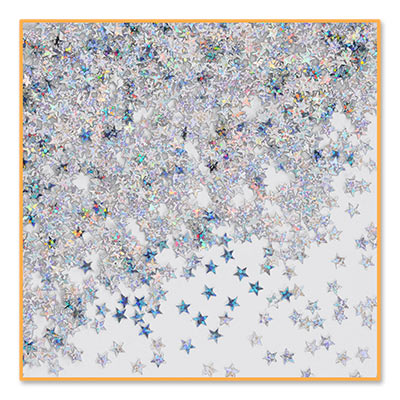 Confetti - Silver Holographic Stars