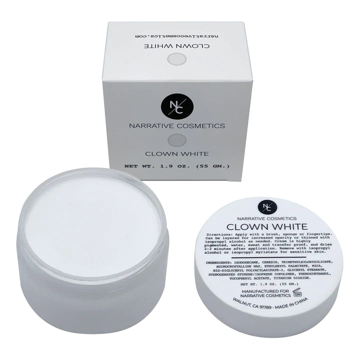 Quick Drying Clown White Cream Makeup 1.9oz