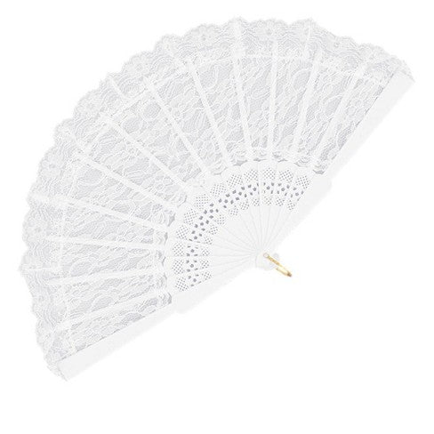 White Lace Fan