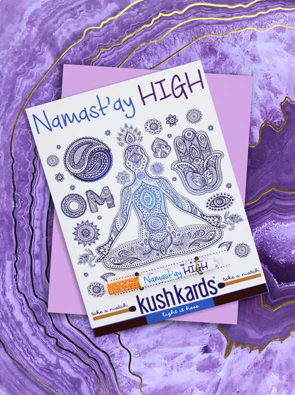 Greeting Card With One Hitter - Namast'ay High