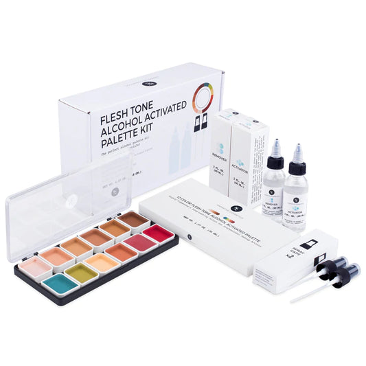 Flesh Tone Alcohol Activated Palette & Kit