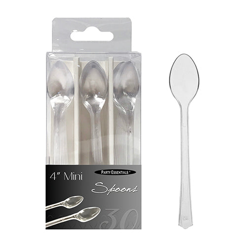 Clear Mini Spoons 30ct