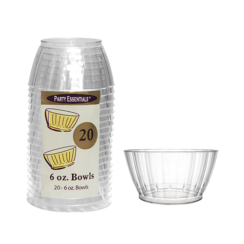 6 oz Bowls - Clear 20ct