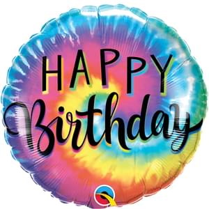 Birthday: Tie Dye Swirls - 18"