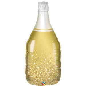 Golden Bubbly Wine Bottle - 39"