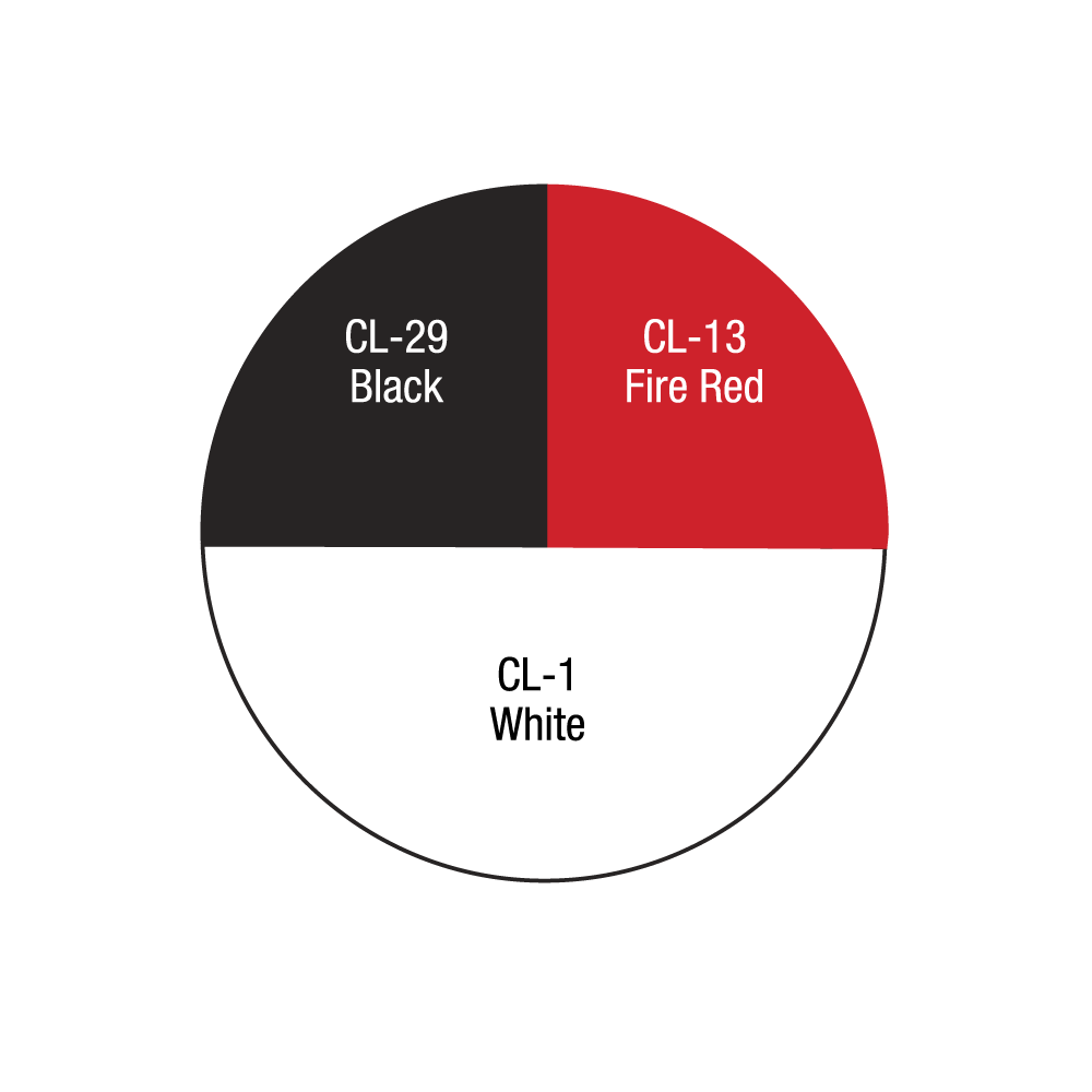 Red, White & Black Wheel 1oz