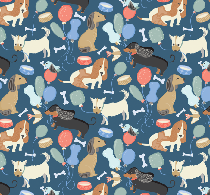 Wrapping Paper - Puppy Party