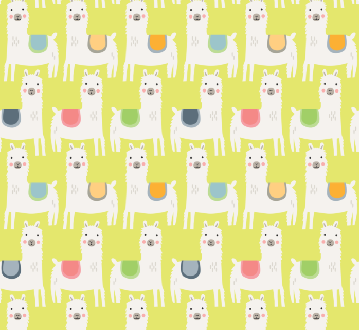 Wrapping Paper - Little Llamas