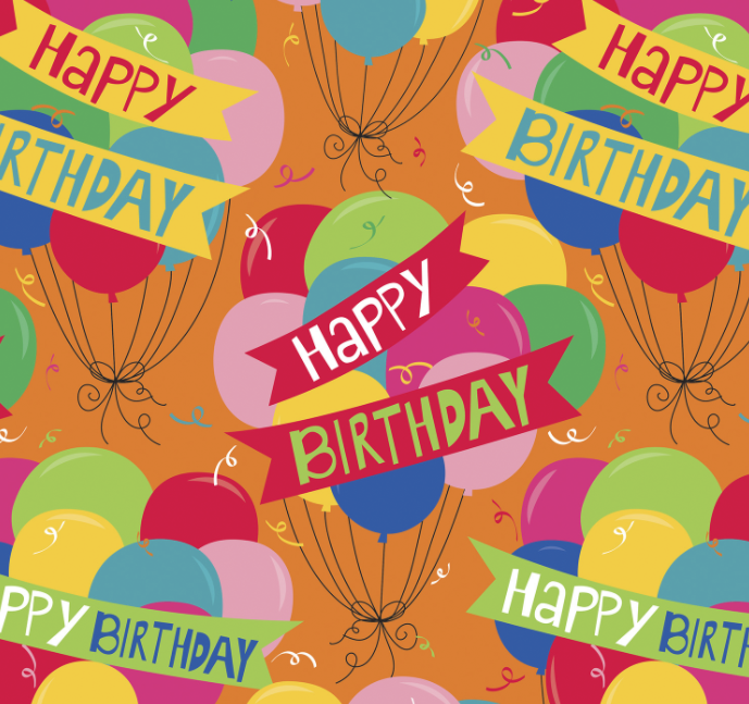 Wrapping Paper - Birthday Banner