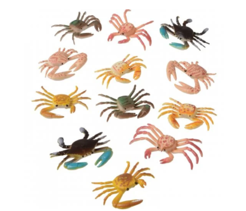 Plastic Toy Crabs 12ct