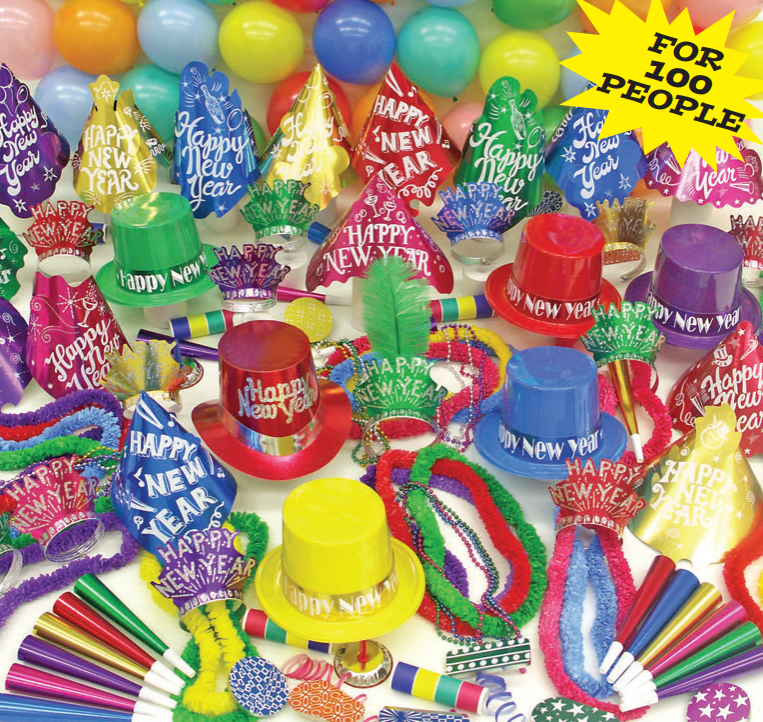 New Year's Party Kit - Vibrant Sensation  (For 100 People)