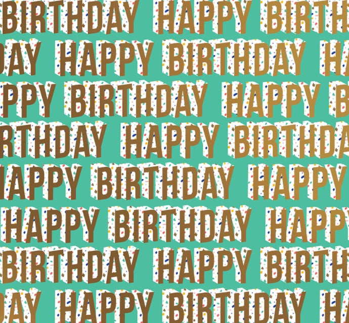 Wrapping Paper - Terrazzo Birthday