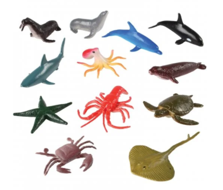 Toy Sea Animals 12ct